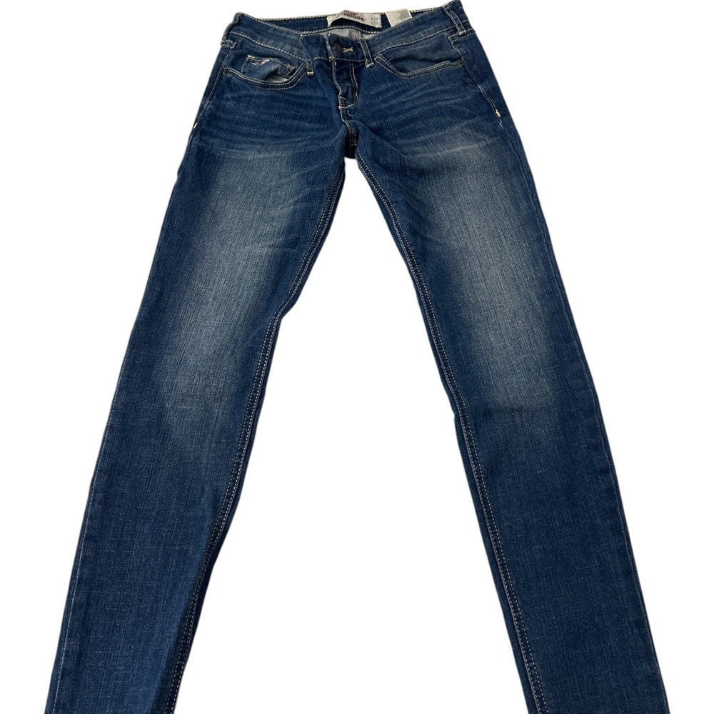 Hollister Women's Dark Blue Skinny Jeans